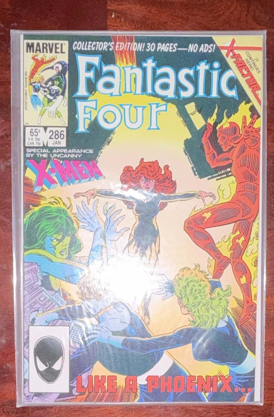Marvel Fantastic Four Comic Book Issue 286 Like A Phoenix 1986